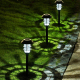 Lot De 2 Lampes Solaires LED Pour Jardin Éclairage Blanc Étanches IP65 Allumage Par Induction 5 W - www.yonis-shop.com