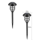 Lot De 2 Lampes Solaires LED Pour Jardin Éclairage Blanc Étanches IP65 Allumage Par Induction 5 W - www.yonis-shop.com