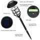 Lot De 2 Lampes Solaires LED Pour Jardin Éclairage Blanc Étanches IP65 Allumage Par Induction 5 W - www.yonis-shop.com