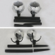 Lampes Solaires De Jardin À LED Lumière Chaude Lot De 2 Avec Panneau Solaire Et Batterie Rechargeable 42,5 Cm IP44 - www.yoni...