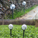 Lampes Solaires De Jardin À LED Lumière Chaude Lot De 2 Avec Panneau Solaire Et Batterie Rechargeable 42,5 Cm IP44 - www.yoni...