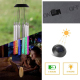 Carillon Éolien Solaire Lumineux À LED Rotatif À Effet Dégradé Pour Jardin Extérieur Autonomie De 6 À 12 Heures - www.yonis-s...