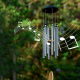Carillon Éolien Solaire Lumineux À LED Rotatif À Effet Dégradé Pour Jardin Extérieur Autonomie De 6 À 12 Heures - www.yonis-s...
