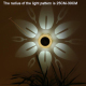 Lampe Solaire Extérieure LED Murale Ou À Poser Motif Floral Lumière Blanche IP44 Autonomie 6 À 8 H - www.yonis-shop.com