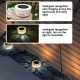 Lampe Solaire Extérieure LED Murale Ou À Poser Motif Floral Lumière Blanche IP44 Autonomie 6 À 8 H - www.yonis-shop.com
