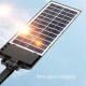 Lampe Solaire LED Extérieure À Double Rangée Avec Détecteur De Mouvement Télécommande Étanche Et Batterie 4500 mAh - www.yoni...