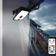 Lampe Solaire Extérieure LED À Détecteur De Mouvement USB IP64 3 Modes 3 Températures Fixation Murale Ou À Clip - www.yonis-s...