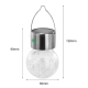 Lampe Solaire Suspendue Extérieure En Verre RGB À Allumage Automatique Étanche IP55 Avec Batterie Rechargeable - www.yonis-sh...