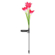 Lampe Solaire De Jardin À 4 Fleurs De Lys LED Lumière Blanche Étanche IP55 Allumage Automatique 8 Heures D’Autonomie - www.yo...