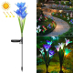 Lampe Solaire De Jardin À 4 Fleurs De Lys LED Lumière Blanche Étanche IP55 Allumage Automatique 8 Heures D’Autonomie - www.yo...