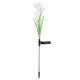 Lampe Solaire De Jardin À 4 Fleurs De Lys LED Lumière Blanche Étanche IP55 Allumage Automatique 8 Heures D’Autonomie - www.yo...