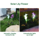 Lampe Solaire De Jardin À 4 Fleurs De Lys LED Lumière Blanche Étanche IP55 Allumage Automatique 8 Heures D’Autonomie - www.yo...