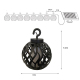 Guirlande De 6 Lampes Solaires À Effet Flamme Pour Jardin IP44 Avec Batterie Rechargeable - www.yonis-shop.com