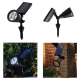 Projecteur Solaire 4 LED Pour Jardin Lumière Blanche Détection Nocturne Autonomie 6 À 9 Heures Étanche IP65 - www.yonis-shop.com