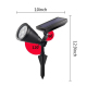 Projecteur Solaire 4 LED Pour Jardin Lumière Blanche Détection Nocturne Autonomie 6 À 9 Heures Étanche IP65 - www.yonis-shop.com