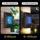 Lampe Murale Solaire Extérieure Décorative IP65 6 LEDs Éclairage Bidirectionnel Autonomie 6 À 8 Heures Sans Câblage - www.yon...