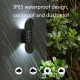 Lampe Murale Solaire LED Pour Jardin 2 LED Lumière Chaude IP65 Allumage Automatique 6 À 8 Heures - www.yonis-shop.com