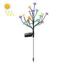 Lampe Solaire De Jardin Lotus À 16 LED Multicolores IP65 Hauteur 70 Cm Autonomie 10 À 18 Heures - www.yonis-shop.com