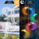 Carillon Éolien Lumineux Solaire LED Multicolore Étanche Pour Jardin Avec Allumage Automatique 6 À 8 Heures - www.yonis-shop.com