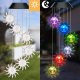 Carillon Éolien Lumineux Solaire LED Multicolore Étanche Pour Jardin Avec Allumage Automatique 6 À 8 Heures - www.yonis-shop.com