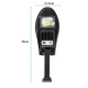 Lampe Solaire LED De Jardin Avec Détecteur De Mouvement 10 M Télécommande 3 Modes IP65 - www.yonis-shop.com