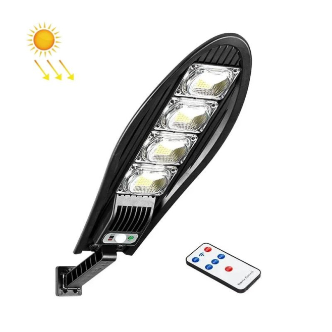 Lampe Solaire LED De Jardin À Détecteur De Mouvement Avec Télécommande 1650 lm IP65 3 Modes - www.yonis-shop.com