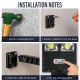 Lampe Solaire LED De Jardin Avec Détecteur De Mouvement Et Télécommande IP65 1400 Lumens 3 Modes - www.yonis-shop.com