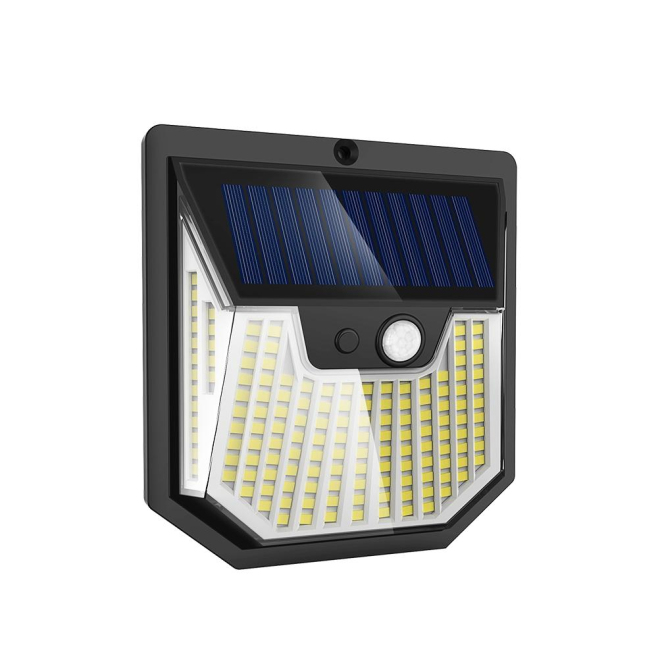 Applique Murale Solaire Extérieure À 159 LED Avec Détecteur De Mouvement IP44 Blanc Froid 6500K - www.yonis-shop.com