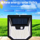 Applique Murale Solaire Extérieure À 159 LED Avec Détecteur De Mouvement IP44 Blanc Froid 6500K - www.yonis-shop.com