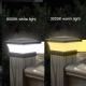 Lampe Solaire LED Extérieure Pour Cour Jardin Étanche IP65 Sans Câblage Autonomie 8 À 10 Heures Lumière Blanche 6000K - www.y...