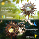 Lampe Carillon Éolien Solaire Suspendue Pour Jardin Étanche Avec Capteur De Lumière Automatique Et Effet Lumineux Fissuré - w...