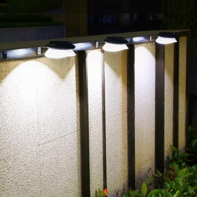 Lampe Murale Solaire Extérieure Pose Sans Perçage Allumage Automatique IP55 100 Lumens Autonomie 8 À 10 Heures - www.yonis-sh...