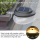 Lampe Murale Solaire Extérieure Pose Sans Perçage Allumage Automatique IP55 100 Lumens Autonomie 8 À 10 Heures - www.yonis-sh...