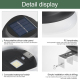 Lampe Murale Solaire Extérieure Pose Sans Perçage Allumage Automatique IP55 100 Lumens Autonomie 8 À 10 Heures - www.yonis-sh...