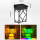 Lampe Solaire LED Décorative Pour Cour Extérieure Étanche IP65 RGB Et Lumière Dorée Avec Allumage Automatique - www.yonis-sho...