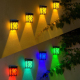 Lampe Solaire LED Décorative Pour Cour Extérieure Étanche IP65 RGB Et Lumière Dorée Avec Allumage Automatique - www.yonis-sho...