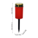 Lampe Solaire Pour Tombe À LED Rouge Étanche À Allumage Automatique 6 À 8 H Sans Piquet - www.yonis-shop.com