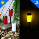 Lampe Solaire Pour Tombe À LED Rouge Étanche À Allumage Automatique 6 À 8 H Sans Piquet - www.yonis-shop.com