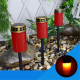 Lanterne Solaire LED Pour Tombe Étanche Résistante Aux Intempéries Autonomie 8 Heures Sans Piquet Blanc - www.yonis-shop.com
