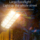 Lampe Solaire LED Pour Jardin À Détecteur De Mouvement Double Rangée Étanche Avec Télécommande Et Batterie 4500 mAh - www.yon...