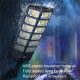 Lampe Solaire LED Pour Jardin À Détecteur De Mouvement Double Rangée Étanche Avec Télécommande Et Batterie 4500 mAh - www.yon...