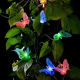 Guirlande Lumineuse Solaire Papillons À Fibre Optique Pour Jardin 4 m 12 LED Multicolore IP44 Autonomie 6 à 8 h - www.yonis-s...