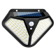 Lampe Murale Solaire Extérieure À Détecteur De Mouvement 102 LED 3 Modes Étanche Autonomie De Plus De 10 Heures