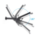 Applique Solaire Extérieure LED À Détecteur De Mouvement 280 Lumens IP65 36 LED Orientable À 180° - www.yonis-shop.com