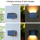 Lampe Murale Solaire RGB Pour Éclairage Extérieur Avec Détecteur Infrarouge Étanche IP65 Sans Fil - www.yonis-shop.com