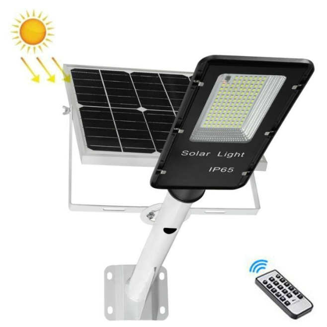 Lampadaire Solaire LED Extérieur 122 LED IP65 Avec Télécommande Panneau 15 W Batterie 16000 mAh Éclairage De Plus De 150 m² -...