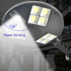 Lampe Murale Solaire Extérieure Pour Jardin 144 COB Avec Détecteur De Mouvement Télécommande Et Batterie 3000 mAh - www.yonis...
