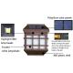 Applique Murale Solaire LED Extérieure IP65 Lumière Blanche À Allumage Automatique Sans Câblage Autonomie 6 À 12 Heures - www...