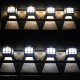 Applique Murale Solaire LED Extérieure IP65 Lumière Blanche À Allumage Automatique Sans Câblage Autonomie 6 À 12 Heures - www...