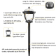 Lampe Solaire De Jardin À 2 LED Pour Pelouse Lumière Blanche IP65 Allumage Automatique Autonomie De 6 À 12 Heures - www.yonis...